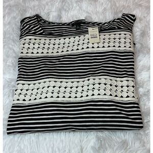 Talbots Women’s Large Crochet Laced New With Tags Top